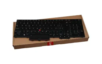Tastatur CH (schweiz) schwarz mit Backlight und Mouse-Stick original für Lenovo ThinkPad L15 Gen 1 (20U3000RGE)