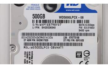 Lenovo 00FC428 HDD_ASM HDD,500G,5400,7mm,DT2,SATA3,STD