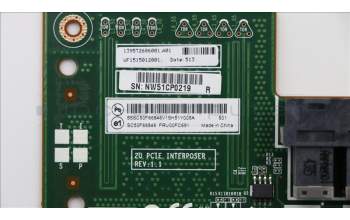Lenovo 00FC691 CARDPOP PCIe intposer for Rafa