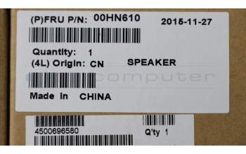 Lenovo 00HN610 FRU Cobra Speaker Assembly