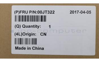Lenovo 00JT322 Scharnier Scharnier,JAR,left+right,BL
