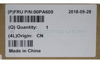 Lenovo 00PA605 NB_KYB Lin-KBD,USI,CHY