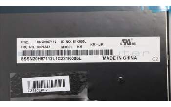 Lenovo 00PA647 Interne Tastatur, Japanisch, Nicht beleuchtet