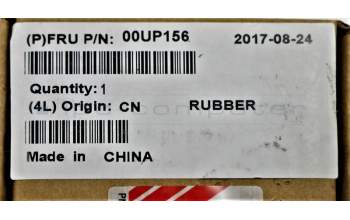 Lenovo 00UP156 D-Abdeckung, Gummi, Links, Schwarz