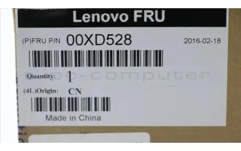 Lenovo 00XD528 BEZEL Slim ODD bezel (R&W) -702BT