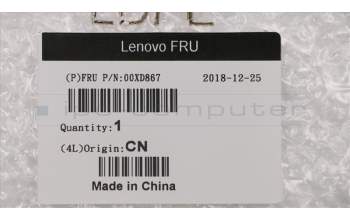 Lenovo 00XD867 Mechanical Assemblies, Front bezel for NT