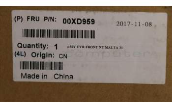 Lenovo 00XD959 MECH_ASM ASSY_CVR_FRONT_NT_M800z_21