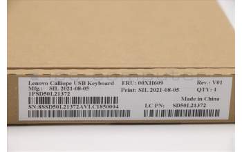 Lenovo 00XH609 DT_KYB USB Calliope KB BK JPN