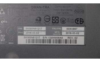 Lenovo 00XH867 KYB_MOUSE WL KM Calliope SR JPN