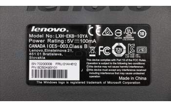 Lenovo 01AH612 DT_KYB EKB-10YA(TR) B-Silk USB,TR
