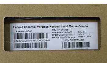 Lenovo 01AH851 KYB_MOUSE Primax RFBU71 2.4G BK PT
