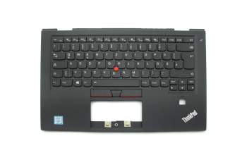 01AV163 Original Lenovo Tastatur inkl. Topcase DE (deutsch) schwarz/schwarz mit Backlight und Mouse-Stick