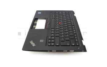 01AV163 Original Lenovo Tastatur inkl. Topcase DE (deutsch) schwarz/schwarz mit Backlight und Mouse-Stick