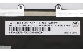 Lenovo 01AV510 NB_KYB internal,SPA,Chicony,backlit