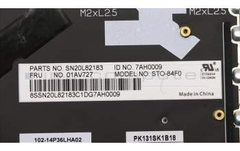 Lenovo 01AV727 NB_KYB KB SLV Chicony French