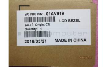 Lenovo 01AV919 BEZEL LCD BEZEL w Camera FHD