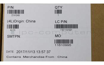 Lenovo 01AX949 COVER Base,Black,plastic,w/ screws