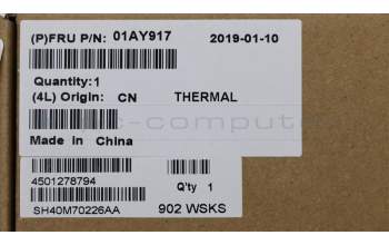 Lenovo 01AY917 HEATSINK CPU heatshink,w/Lüfter,Delta