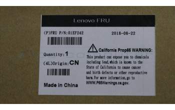 Lenovo 01EF242 Side cover,SanC,chg slider