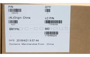 Lenovo 01EN378 HEATSINK Intel UMA w Lüfter Delta