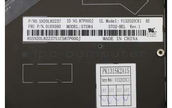 Lenovo 01EN392 NB_KYB KB BLK Sunrex Belgian