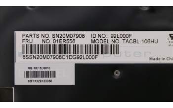Lenovo 01ER556 NB_KYB Tachi BL KBD,HU,CHY