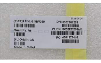 Lenovo 01HW059 CAMERA Camera,720P,Front,Slim,BTB,Chy