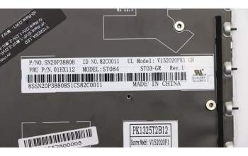 Lenovo 01HX112 NB_KYB Storm3,SRX,KB-BL,SV,DE