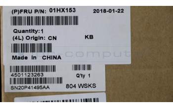 Lenovo 01HX153 NB_KYB TACHI2 CHY NBL-KB IL