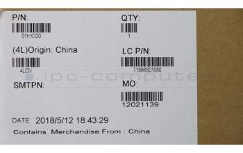 Lenovo 01HX330 Windu2, Cherry, Tastatur ohne Hintergrundbeleuchtung, KR