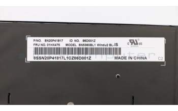 Lenovo 01HX475 NB_KYB Windu2 LTN BL-KB IS