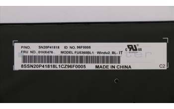 Lenovo 01HX476 NB_KYB Windu2 LTN BL-KB IT