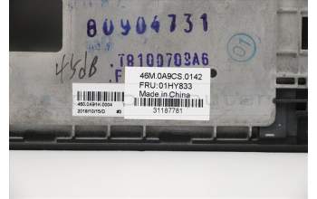 Lenovo 01HY833 MECH_ASM C-cover,KBD,DFN+FUYU,SE,BK