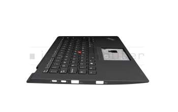 01HY839 Original Lenovo Tastatur inkl. Topcase UK (englisch) schwarz/schwarz mit Backlight und Mouse-Stick