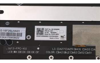 Lenovo 01HY908 MECH_ASM C-cover,KBD,CHY+FUYU,PT,BK