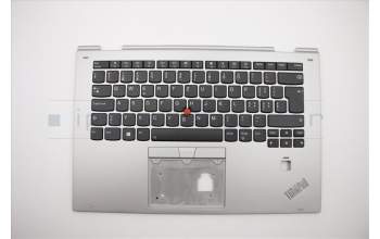 Lenovo 01LV034 C-cover+KBD+Safety structure, Switzerland, Silver