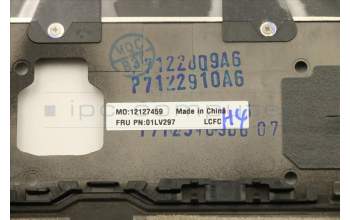 Lenovo 01LV297 MECH_ASM KBD Bezel DE FPR NFC