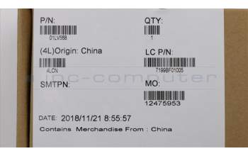 Lenovo 01LV568 CS16_2BCP,GLASS,BLACK,NFC,TRA