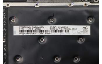 Lenovo 01LX532 KBD, Bezel, ES, FPR, BK, CHY