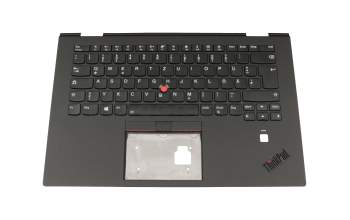 01LX793 Original Lenovo Tastatur inkl. Topcase DE (deutsch) schwarz/schwarz mit Backlight und Mouse-Stick