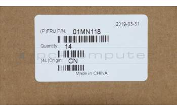 Lenovo 01MN118 MECH_ASM ASSY_REAR_IO_SHIELDING_LDF1_25L