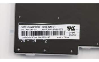 Lenovo 01YN328 Keyboard Internal,UK English,Silver