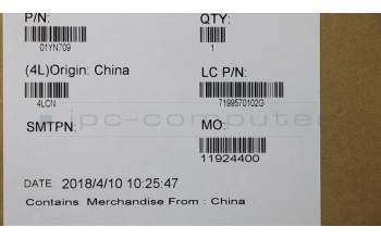 Lenovo 01YN709 NB_KYB FRU COMO NM,LTN,KB,SV,DK