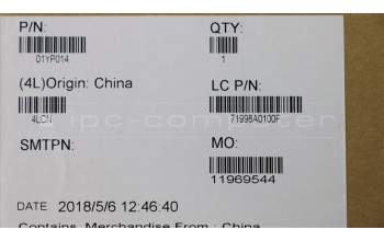 Lenovo 01YP014 NB_KYB FRU COMO SK,CHY,KB,BK,IL