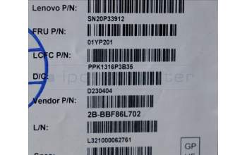 Lenovo 01YP201 NB_KYB FRU COMO SK,PMX,KB-BL,BK,CFA