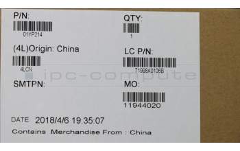 Lenovo 01YP214 Keyboard Internal, Hebrew, Black, Backlight, US