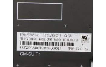 Lenovo 01YP481 Interne Tastatur, Französisch (Kanada), Schwarz, Hintergrundbeleuchtung