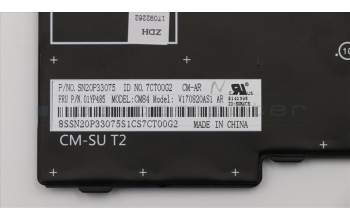 Lenovo 01YP485 Keyboard Internal, Arabic, Black, US