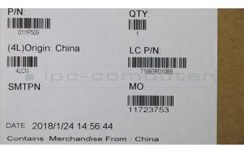 Lenovo 01YP509 Keyboard Internal, US English Euro, Black, US