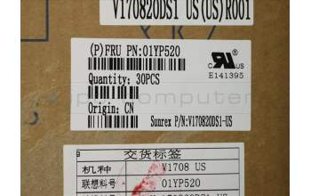 Lenovo 01YP520 NB_KYB FRU COMO FL,SRX,KB-BL,BK,US